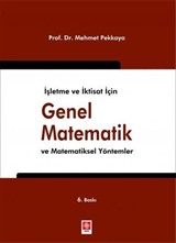 İşletme ve İktisat İçin Genel Matematik ve Matematiksel Yöntemler