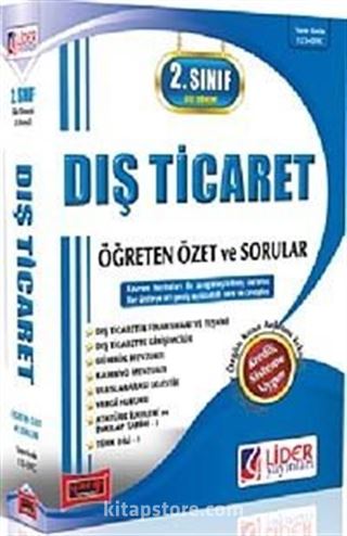 AÖF 2. Sınıf Güz Dönemi (3. Yarıyıl) Dış Ticaret Öğreten Özet ve Sorular (AF-123-DTC)