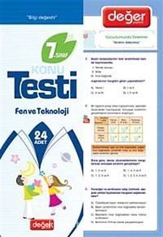 7. Sınıf Konu Testi Fen ve Teknoloji (24 Adet)