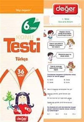 6. Sınıf Konu Testi Türkçe (36 Adet)