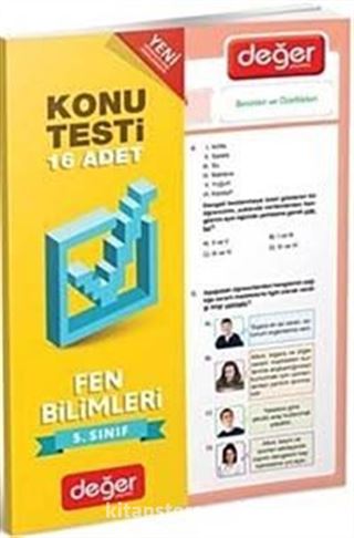 5. Sınıf Konu Testi Fen Bilimleri (16 Adet)