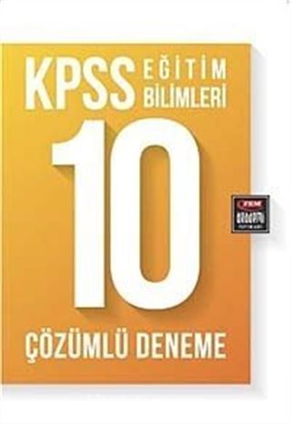 KPSS Eğitim Bilimleri 10 Çözümlü Deneme