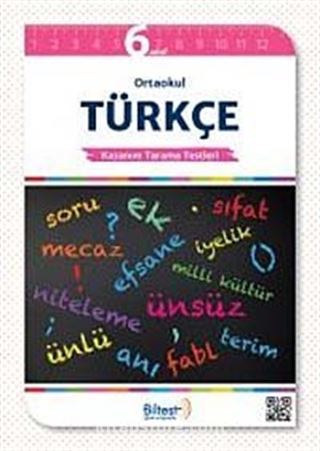 6. Sınıf Ortaokul Türkçe Kazanım Tarama Testleri