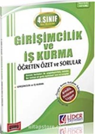 4.Sınıf Girişimcilik ve İş Kurma Öğreten Özet ve Sorular - Güz Dönemi (AF-147-GRŞ)