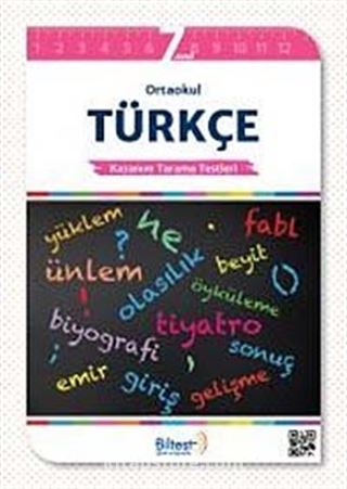 7. Sınıf Ortaokul Türkçe Kazanım Tarama Testleri