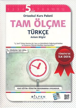 5. Sınıf Ortaokul Tam Ölçme Türkçe (Dil Bilgisi-Anlam Bilgisi)