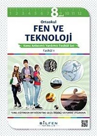 8. Sınıf Ortaokul Fen ve Teknoloji Konu Anlatımlı Yardımcı Fasikül Set (8 Fasikül)