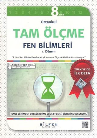 8. Sınıf Ortaokul Tam Ölçme Fen Bilimleri