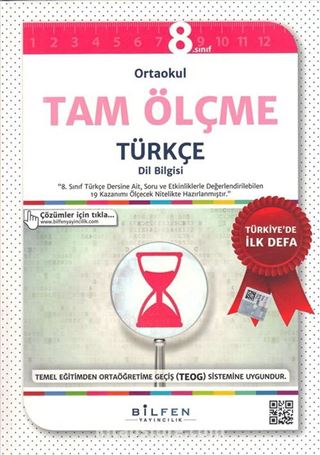 8. Sınıf Ortaokul Tam Ölçme Türkçe (Dil Bilgisi-Anlam Bilgisi)