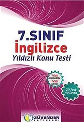 7. Sınıf İngilizce Yıldızlı Konu Testi