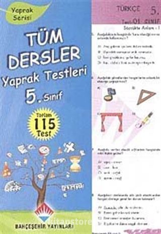 5. Sınıf Tüm Dersler Yaprak Testler