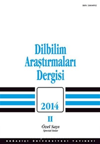 Dilbilim Araştırmaları Dergisi 2014/2