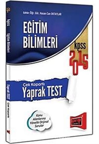 2015 KPSS Eğitim Bilimleri Çek Kopart Yaprak Test