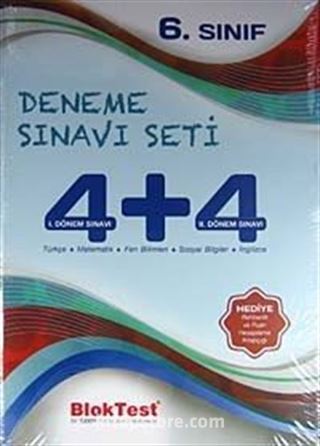 6. Sınıf 4+4 Deneme Sınavı Seti