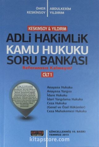 Adli Hakimlik Kamu Hukuku Soru Bankası Cilt 1