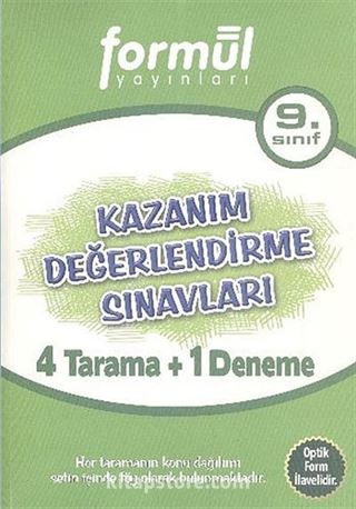 9. Sınıf Kazanım Değerlendirme Sınavları 4 Tarama+1 Deneme