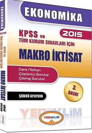 2015 KPSS Ekonomika Tüm Kurum Sınavları İçin Makro İktisat