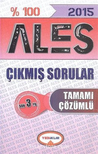 ALES 2012-2014 Çıkmış Sorular (Son 3 Yıl)