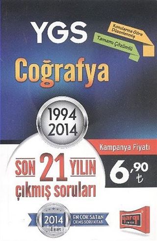 YGS Coğrafya Son 21 Yılın Çıkmış Soruları