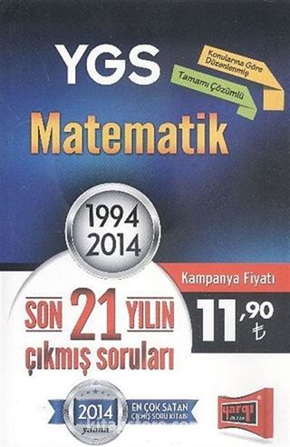 YGS Matematik Son 21 Yılın Çıkmış Soruları