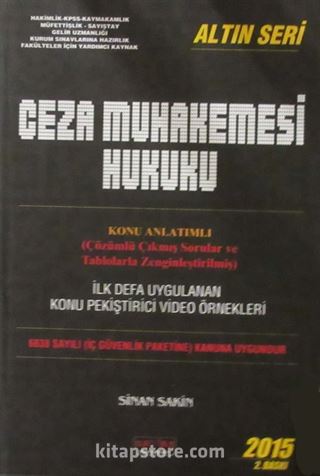 Ceza Muhakemesi Hukuku Konu Anlatımlı (Altın Seri)