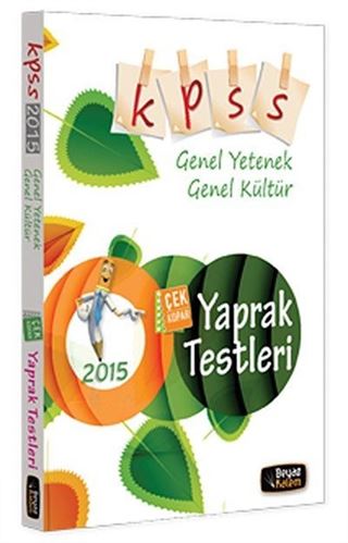 2015 KPSS Genel Yetenek Genel Kültür Çek Kopar Yaprak Testleri