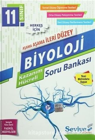 11. Sınıf Biyoloji Aşama Aşama İleri Düzey Kazanım Hücreli Soru Bankası