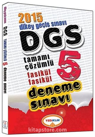 2015 DGS Tamamı Çözümlü Fasikül Fasikül 5 Deneme Sınavı