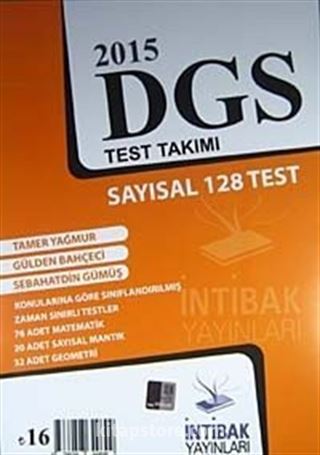 2015 DGS Test Takımı Sayısal 128 Test