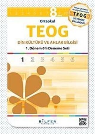 8. Sınıf Ortaokul TEOG Din Kültürü ve Ahlak Bilgisi 1. Dönem 6'lı Deneme Seti