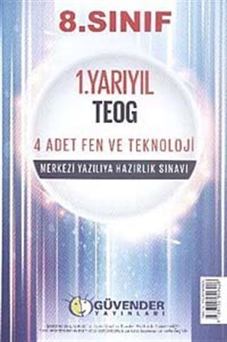 8. Sınıf 1. Yarıyıl TEOG 4 Adet Fen ve Teknoloji Merkezi Yazılıya Hazırlık Sınavı