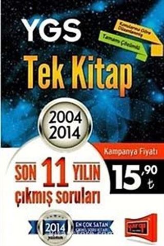 2015 YGS Tek Kitap Son 11 Yılın Çıkmış Soruları (2004-2014)