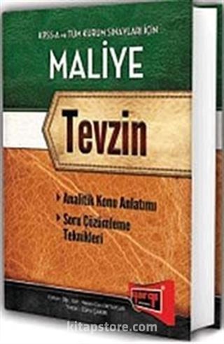 KPSS A Maliye Tevzin Analitik Konu Anlatımlı Soru Çözme Teknikleri