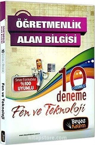 2015 ÖABT Fen ve Teknoloji Çözümlü 10 Deneme