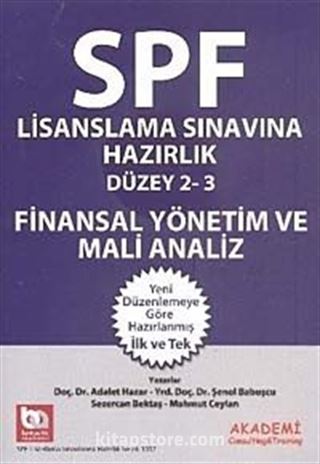 Finansal Yönetim ve Mali Analiz / SPF Lisanslama Sınavına Hazırlık Düzey 2-3