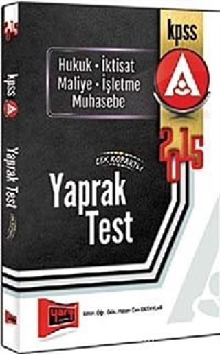 2015 KPSS A Yaprak Test (Hukuk-İktisat-Maliye-İşletme-Muhasebe)