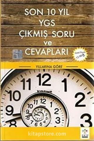 Son 10 Yıl YGS Çıkmış Soru ve Cevapları