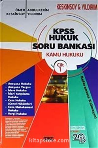 2015 KPSS Hukuk Soru Bankası Cilt:1 (Kamu Hukuku)