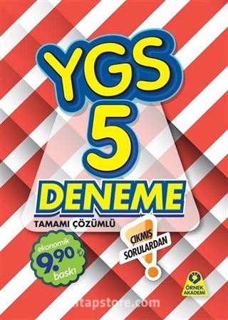 YGS 5 Deneme Tamamı Çözümlü (Çıkmış Sorulardan)