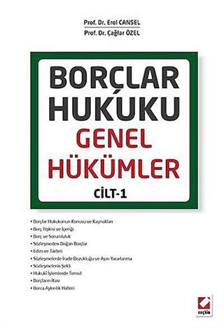 Borçlar Hukuku Genel Hükümler Cilt:1