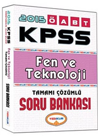 2015 KPSS ÖABT Fen ve Teknoloji Tamamı Çözümlü Soru Bankası