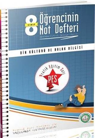 8. Sınıf Pes Din Kültürü ve Ahlak Bilgisi Öğrencinin Not Defteri