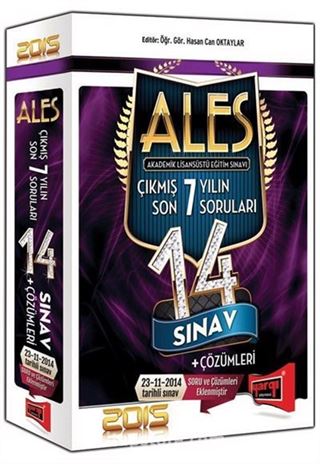 2015 ALES Son 7 Yılın Çıkmış 14 Sınav Soruları ve Çözümleri