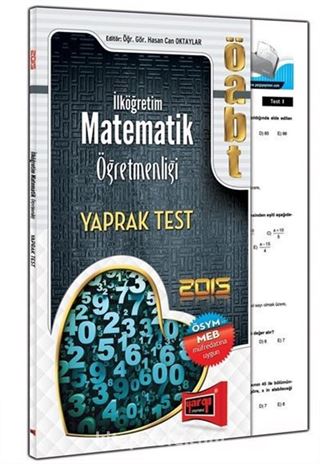 2015 ÖABT İlköğretim Matematik Öğretmenliği Yaprak Test