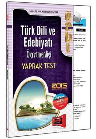 2015 ÖABT Türk Dili ve Edebiyatı Öğretmenliği Yaprak Test