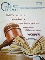 Gümrük ve Ticaret Dergisi Sayı:1 Temmuz-Eylül 2013