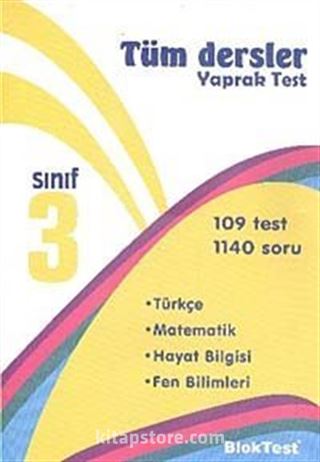 3. Sınıf Tüm Dersler Yaprak Test