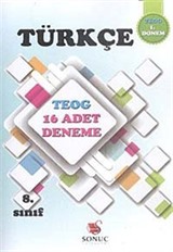 8. Sınıf Türkçe 1. Dönem TEOG 16 Deneme