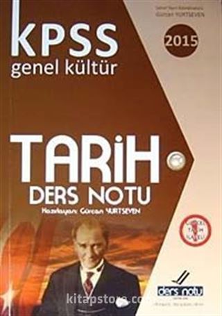 2015 KPSS Genel Kültür Tarih Ders Notu