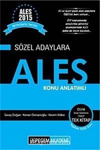 2015 ALES Sözel Adaylar için Konu Anlatımlı